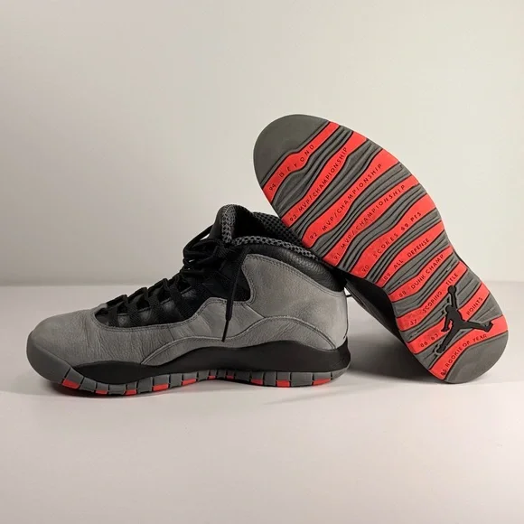 Air Jordan 10 Retro Cool Grey Men's Size 12 - 310805-022 - Picture 3 of 10